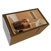 Boîte d'emballage pour tasse à café en carton ondulé avec logo personnalisé, finition mate, pliables, recyclables, avec spécifications de marquage à chaud