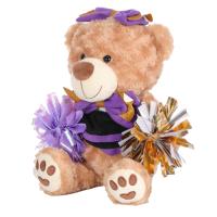 Ours en peluche personnalisé pour cheerleaders, motif sur mesure, jouet en peluche doux, mascotte d'équipe