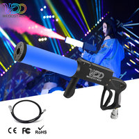 Pistola de CO2 WEDOSTAGE con Control Manual LED, Alcance de Pulverización de 6-8 Metros, Batería AAA, Cañón de Confeti Multicolor para Fiestas y Eventos
