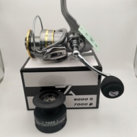 Carrete de Pesca NEWMAJOR 1000-7000 de Metal, Doble Bobina, Freno de 5.5-15kg, Relación de Engranajes 5.0:1, 18 Rodamientos, Mano Izquierda, para Pesca en Corriente