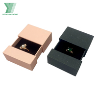 Boîte de cadeau de luxe coulissante en papier de carton rigide personnalisée pour bijoux bague boucles d'oreilles bracelet collier boîte d'emballage de bijoux avec mousse