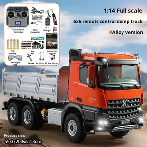 Huina Kabolite K5702 Camión Volquete de Control Remoto de 6 Canales, Escala <span class=keywords><strong>1</strong></span>:<span class=keywords><strong>14</strong></span>, Modelo de Vehículo de Ingeniería 6x6 con Elevador de Barra de Tornillo - Product Image 4
