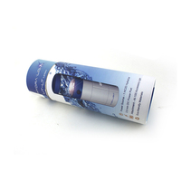 Boîte d'emballage cylindrique en carton rigide avec logo personnalisé imprimé, tube en papier rond, boîte cadeau pour lanterne LED, produits électroniques