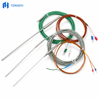 Probe Termokopel Tipe K Presisi Tinggi untuk Pengukuran Suhu Industri (-200~1300) Kabel Baja Tahan Karat OEM/ODM