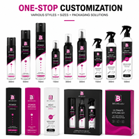 Spray protecteur thermique pour fer à lisser bio OEM/ODM Salon, protection contre la chaleur 450 ° Spray capillaire sans résidus F Weightless 4c Private Label MOQ