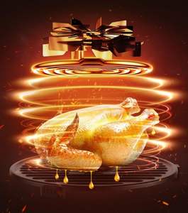 Air Fryer With Viewing Window <b>Kitchen</b> <b>Appliances</b> Household Commercial Non-fryer Air Fryer 10L 1350w Air Fryer - Product Image 4