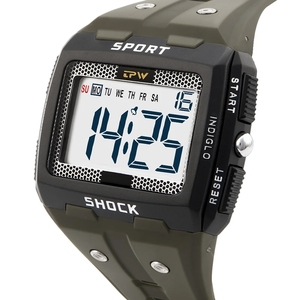 Montres numériques pour hommes résistants à l'eau 5atm, Sport de plein air, grands <span class=keywords><strong>chiffres</strong></span>, faciles à lire - Product Image 2