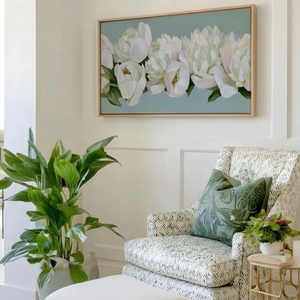 <span class=keywords><strong>Arte</strong></span> Murale Vintage con Peonie Verde Salvia, Decorazione Floreale <span class=keywords><strong>Romantica</strong></span> in Stile Cottagecore, Poster per Camera da Letto e Asilo Nido - Product Image 5