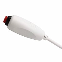 Câble adaptateur d'appel infirmier à âme en cuivre 6P4C avec bouton d'urgence en forme de poire et pince de câble, modèle 2815