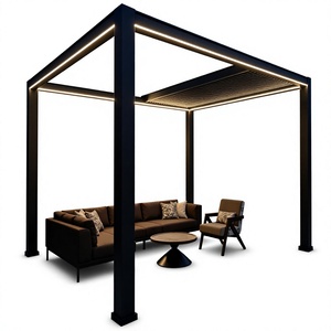 Pérgola Retráctil Eléctrica Inteligente RKOVE, de Aluminio, Impermeable, para Jardín Exterior - Product Image 6