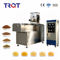 Petite machine d'extrusion à double vis pour la production d'aliments flottants pour poissons, de nourriture pour chiens et chats