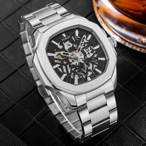 Montre à main <span class=keywords><strong>automatique</strong></span> pour hommes, personnalisé, en acier inoxydable, marque de luxe, <span class=keywords><strong>mouvement</strong></span> Hangzhou 2189 - Product Image 4