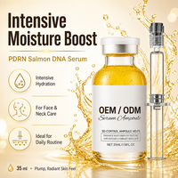 Sérum Ampoule Visage Anti-Âge Coréen au Collagène, Peptide Rose et ADN de Saumon PDRN 10000ppm pour Soins de la Peau, Marque Privée