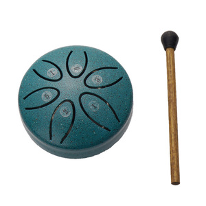 Air Spirit, tambor de lengua de acero de 6 tonos de 3 pulgadas, instrumento Musical de percusión vacío portátil con baquetas, tambor olvidadizo - Product Image 4