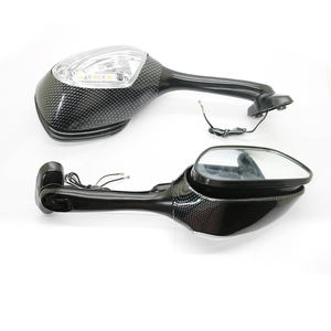 Rétroviseurs convexes à clignotants à LED pour rétroviseurs latéraux de moto 2006-2015 <span class=keywords><strong>GSXR</strong></span> <span class=keywords><strong>600</strong></span> 750 Matériau plastique - Product Image 3