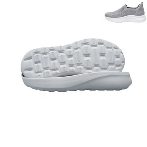 Semelles de chaussures de sport décontractées en mousse EVA haute résilience de bonne qualité, antidérapantes, avec motif grainé, pour hommes et femmes. - Product Image 1