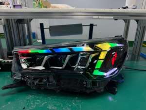 WELIFTRICH RGB LED Headlights <b>Angel</b> Eye Daytime Running <b>Light</b> Automotive Accessories for Toyota Hilux 2021-2024 - Product Image 2