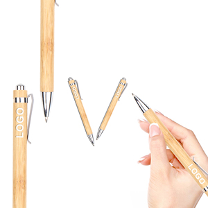 Bolígrafos Promocionales Personalizados de Bambú con Punta de 1.0 mm, Logotipo Impreso con Láser, para Estudiantes, Oficina, Reuniones, Exámenes - Product Image 3