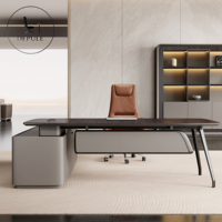 Bureau de direction en bois haut de gamme, moderne et minimaliste, pour PDG, directeur, grand bureau de classe, usine de Foshan