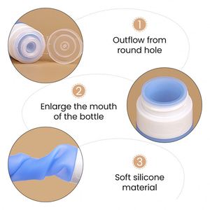 Leak Proof Portable Durable Civilized Smart Handy Civilized Smart Squeezable <b>Silicone</b> <b>Tube</b>,<b>silicone</b> Travel <b>Tube</b> - Product Image 4