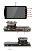 Caméra de tableau de bord 4.0 pouces Full HD 1080P DVR caméra de recul de voiture enregistreur vidéo de voiture boîte noire Dashcam caméras de voiture