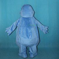 Jouet en peluche de la mort de madagascar, mascotte bleue, costume, animal personnalisé, mascotte