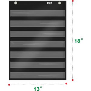 Panel Magnético de Bolsillo con 10 Tarjetas de Borrado en Seco, Negro, Gestión del Tiempo, Regreso a Clases, Panel Rectangular, Calendario - Product Image 2