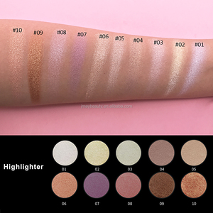 <span class=keywords><strong>Palette</strong></span> de surligneurs minéraux végétaliens avec 3/4/6 couleurs OEM/ODM Private Label Highlight Contour Blush Makeup Powder Form - Product Image 5