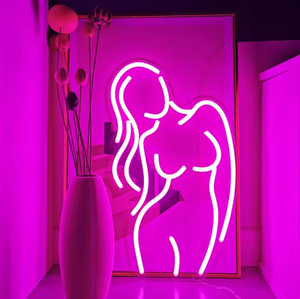 Letreros de neón <span class=keywords><strong>LED</strong></span> para mujer sexy <span class=keywords><strong>con</strong></span> transformador y control remoto para decoración de fiestas, barra de diseño de dormitorio, luz de cuerpo sexy de neón - Product Image 1