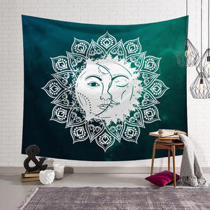 Таро Астрология ведро Хиппи Мандала Белый Черный Солнце Луна Мандала череп древнее ведение хиппи гобелен настенное крепление простыня - Product Image 2