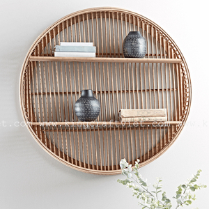Estante Colgante Redondo de Ratán, Estante de Pared de Estilo Vintage, Barato, Fabricante de Vietnam, Envío Internacional - Product Image 6