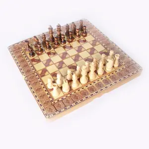 1 में 3 लकड़ी अंतरराष्ट्रीय शतरंज सेट लकड़ी शतरंज बोर्ड खेल चेकर्स पहेली खेल लगी हुई जन्मदिन का उपहार बच्चों के लिए
