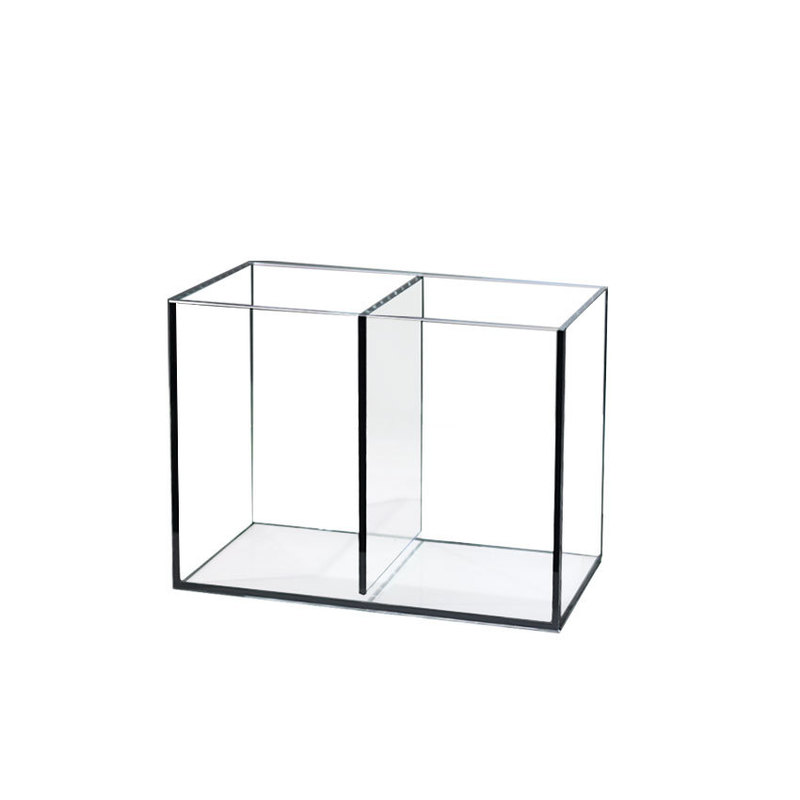 Double compartment Rectangular White Glass Ultra