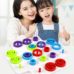 Juego de Mesa Familiar de Estrategia, Nuevas Competencias, Tres en Raya, Juegos de Ferrule, Rompecabezas Interactivo, Trampa, <span class=keywords><strong>Ajedrez</strong></span> Circular - Product Image 4