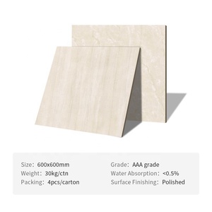 Baldosas de <span class=keywords><strong>Porcelana</strong></span> Pulida Beige de 24x24, 600x500x400 mm - Product Image 3