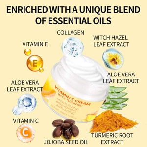 Pele branca reafirmante hidratante melhorar o envelhecimento ácido kójico açafrão vitamina c creme creme hidratante para o rosto - Product Image 3