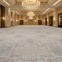 Moquette antidérapante tissée à la machine pour salle de banquet, en nylon tufté, à motifs, mur à mur, pour hôtel, salle de bal, événements et usage religieux