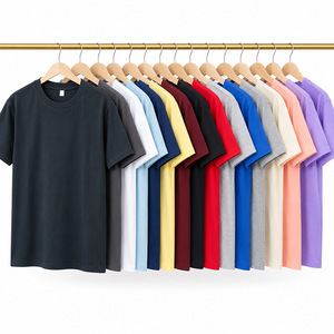 OEM Custom Summer Soft Cotton Solid Color Crew Casual Lightweight Print Short Sleeve Men T Shirt