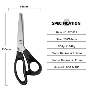 Lames dentelées en acier inoxydable professionnelles pour la couture, l'artisanat, la confection, les <span class=keywords><strong>ciseaux</strong></span> à épingler pour le tissu et le papier - Product Image 3