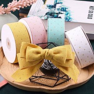 Cinta de Pana Suave Personalizable con Estampado de Estrellas de 3.8cm para Decoración de Cajas de Regalo de Cumpleaños Infantiles, 10 Yardas/rollo - Product Image 1
