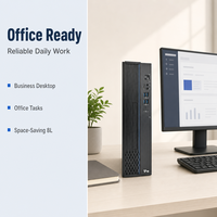 Zhaoxin KX U6780A 8 Core 2.7GHz Sistem Desktop Rendah Kebisingan 16GB RAM 512GB NVME SSD 8L Casing Kompak Bersama Layar Tampilan