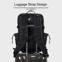 Sac à dos tactique de randonnée Trailpop, imperméable, pour le sport, les voyages d'affaires, 45L, avec compartiment à chaussures