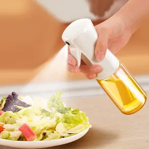 Nouveau type de vaporisateur d'huile en verre, bouilloire d'huile de pulvérisation d'huile de cuisine, bouteille de pulvérisation d'huile d'olive comestible de ménage pneumatique