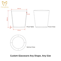 Ensemble de verres Collins inclinés de qualité commerciale, verres à pinte ultra-fins, verres à cocktail évasés pour restaurants, bars et hôtels