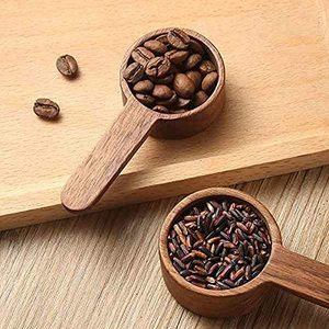 지상 콩 커피 또는 차 수프 요리 교반 측정 및 혼합을위한 나무 차 국자 주방 도구 - Product Image 5