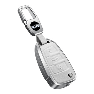 Étui de protection pour clé de voiture en alliage d'aluminium, coque, housse, accessoires pour Audi A6L A4L Q5L A6 A8 Q7, porte-clés pliable, porte-clés, sac - Product Image 2