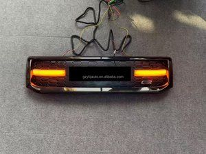 Accesorios para Automóviles YBJ, Rejilla de Radiador con Malla y Luz para Land Cruiser <span class=keywords><strong>Prado</strong></span> FJ120 2003-2009, Rejilla Delantera GR LC120, Rejilla LED - Product Image 2