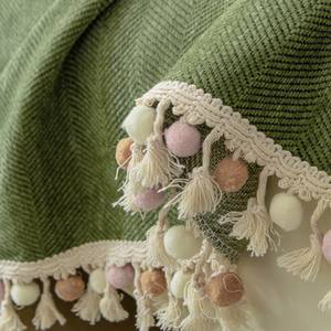 Housse de canapé moderne simple en chenille à chevrons, couverture complète toutes saisons avec couverture à motif géométrique pour la décoration intérieure - Product Image 4