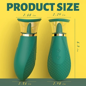 Sucettes pour mamelons rechargeables tendance sur TikTok, léchage de la langue, succion clitoridienne, vibromasseur, stimulation du point G, jouets sexuels pour femmes - Product Image 5