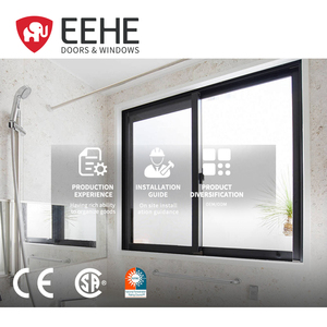 Ventana Corredera Horizontal Francesa EEHE con Certificación CE, Aislamiento Térmico, Resistente al Viento y a los Mosquitos, de Aleación de Aluminio, Panorámica, para Villa - Product Image 1